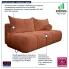 Ruda sofa boucle Emiero 3X