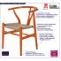 Fotografia Krzesło Ermi - pomarańczowe z kategorii Krzesła drewniane