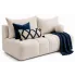 Beżowa sofa boucle Emiero 3X rozkładana