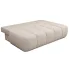 Rozłożona beżowa sofa z pojemnikiem boucle Emiero 3X