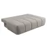 Szara szenilowa sofa do salonu Emiero 4X rozłożona