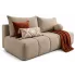 Beżowa nowoczesna szenilowa sofa z funkcją spania - Emiero 4X