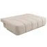 Rozłożona kremowa sofa szenilowa z funkcją spanią Emiero 4X