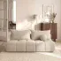 Salon z kremowa szenilowa sofa Emiero 4X