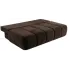 Rozłożona brązowa kanapa welurowa Emiero 5X