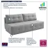 Szara sofa szenilowa Peraxi 3X