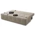 Beżowa pikowana sofa boucle Peraxi 3X