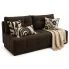 Brązowa sofa pikowana rozkładana boucle z pojemnikiem mocca - Peraxi 3X