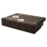 Rozłożona kanapa boucle Peraxi 3X mocca