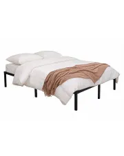 Loftowe metalowe łóżko Metalowe 140x190 cm - Lurento 3X w sklepie Edinos.pl