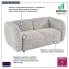 Sofa dwuosobowa do salonu Mexa