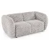 Popielata sofa dwuosobowa Mexa