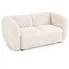 Kremowa dwuosobowa puszysta sofa do salonu - Mexa