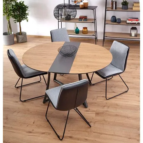 Szczegółowe zdjęcie nr 5 produktu Krzesło tapicerowane Silan - popielate