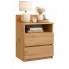 Szafka nocna z szufladami i półką dąb artisan - Okiro