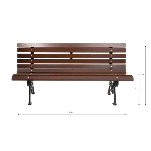 Szczegółowe zdjęcie nr 4 produktu Elegancka ławka parkowa - Sivo 4V