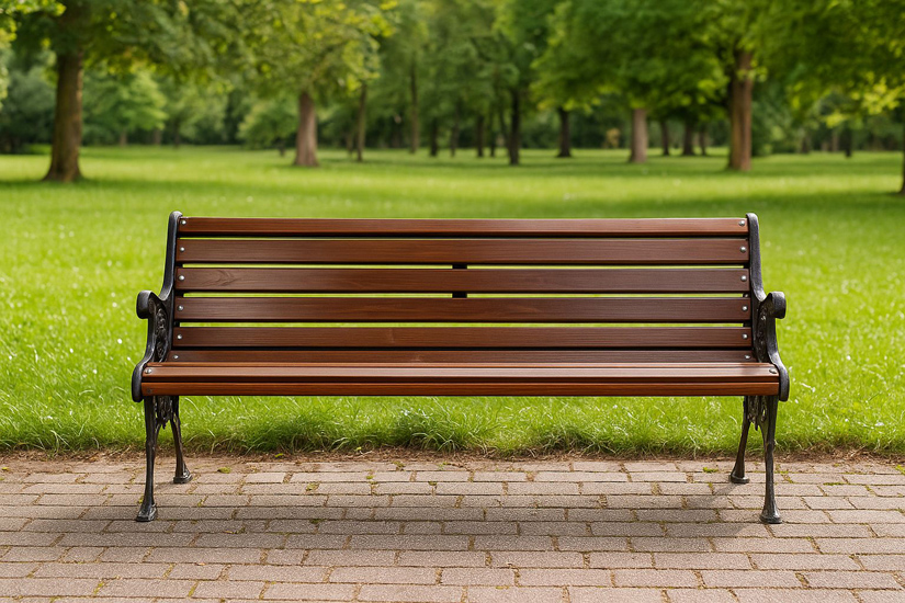 Wizualizacja ławki parkowej 