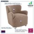 Fotel boucle w stylu skandynawskim do salonu  Nobo