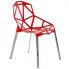 Zdjęcie produktu Stylowe krzesło Breto - czerwone.