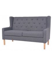 Dwuosobowa sofa Isobel 2G - szara w sklepie Edinos.pl