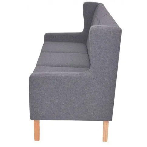 Szczegółowe zdjęcie nr 5 produktu Trzyosobowa sofa Faselo 3G - szara