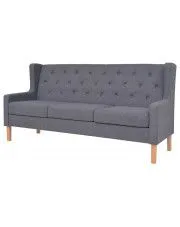 Trzyosobowa sofa Isobel 3G - szara w sklepie Edinos.pl