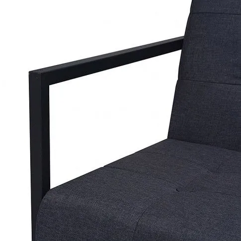 Zdjęcie zgrabna 2-osobowa sofa Lunari ciemnoszara | Edinos.pl