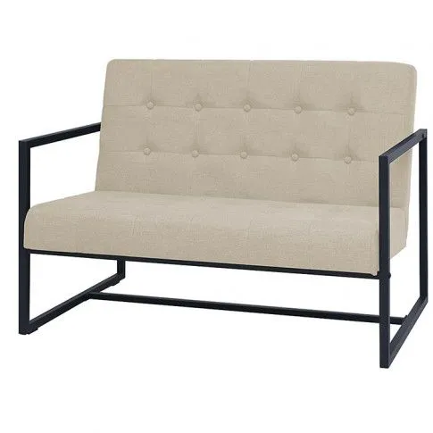 Fotografia Zgrabna 2-osobowa sofa Aparro - kremowa z kategorii Wypoczynki