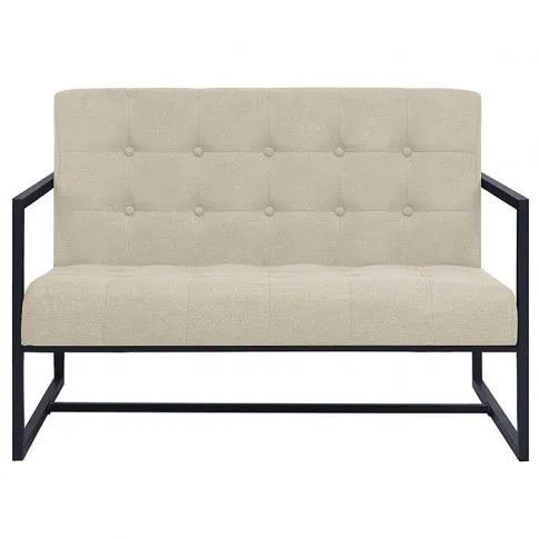Szczegółowe zdjęcie nr 4 produktu Zgrabna 2-osobowa sofa Aparro - kremowa