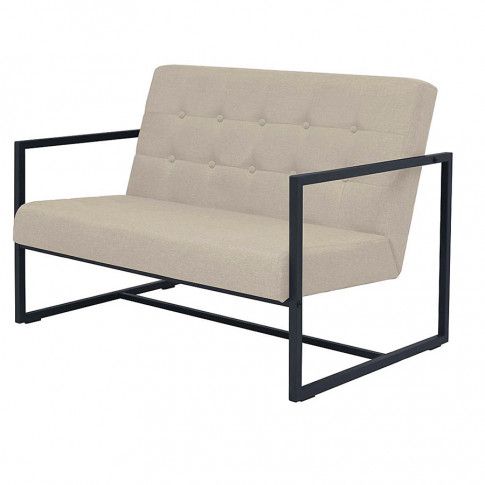 Zdjęcie produktu Zgrabna 2-osobowa sofa Mefir - kremowa.