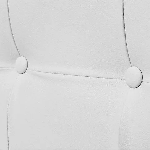 Zdjęcie zgrabna 2-osobowa sofa Aparro z ekoskóry - biała | Edinos.pl