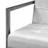 Szczegółowe zdjęcie nr 5 produktu Zgrabna 2-osobowa sofa Mefir z ekoskóry - biała