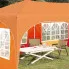 Zdjęcie vidaXL Namiot imprezowy rozkładany 575 x 288 x 245 cm pomarańczowy | Edinos.pl