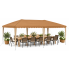 vidaXL Namiot imprezowy rozkładany 575 x 290 x 245 cm Beżowy