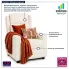 Kremowy fotel boucle Aruzzi