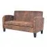 Zdjęcie produktu Dwuosobowa sofa Mayor 2X - brązowa.