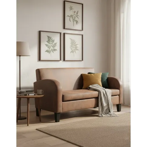 Fotografia Dwuosobowa sofa Atlas 2X - brązowa z kategorii Kanapy i sofy