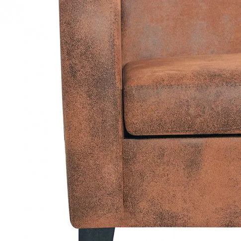 Szczegółowe zdjęcie nr 7 produktu Trzyosobowa sofa Atlas 3X - brązowa