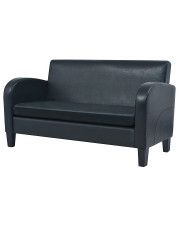 Dwuosobowa sofa Mayor 2X - czarna w sklepie Edinos.pl