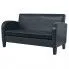 Zdjęcie produktu Dwuosobowa sofa Mayor 2X - czarna.