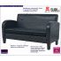 Fotografia Dwuosobowa sofa Mayor 2X - czarna z kategorii Tanie kanapy i sofy