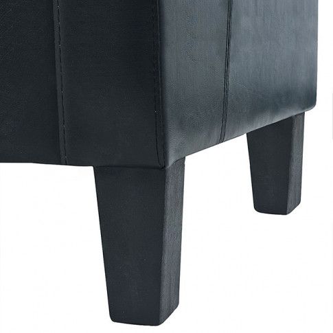 Szczegółowe zdjęcie nr 4 produktu Trzyosobowa sofa Mayor 3X - czarna