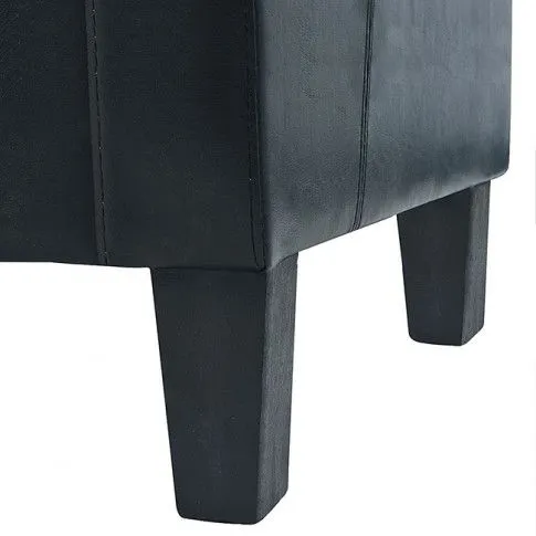Szczegółowe zdjęcie nr 4 produktu Trzyosobowa sofa Atlas 3X - czarna