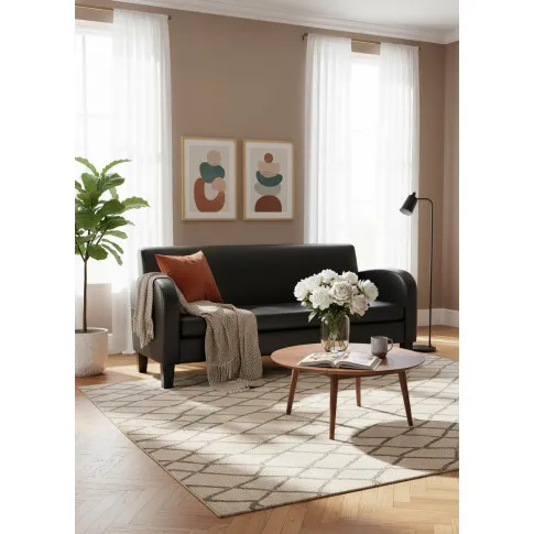 Fotografia Trzyosobowa sofa Atlas 3X - czarna z kategorii Kanapy i sofy