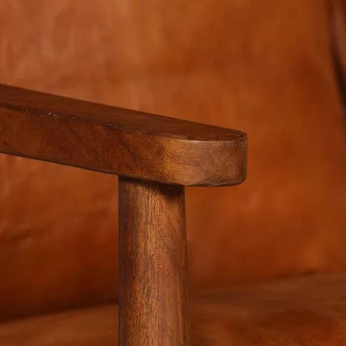 Zdjęcie elegancka skórzana sofa Danila, kolor brązowy | Edinos.pl