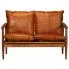 Szczegółowe zdjęcie nr 6 produktu Elegancka skórzana sofa Canes - brązowa