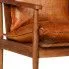 Szczegółowe zdjęcie nr 8 produktu Elegancka skórzana sofa Canes - brązowa