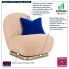 Morelowy fotel Enicco