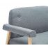Szczegółowe zdjęcie nr 4 produktu Tapicerowana sofa 2-osobowa Eureka 2G - jasny szary 