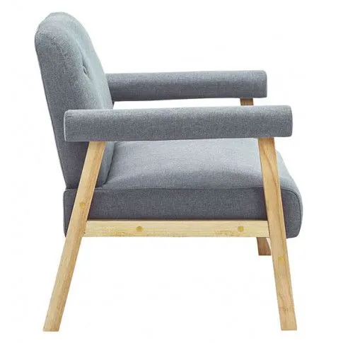 Szczegółowe zdjęcie nr 8 produktu Tapicerowana sofa 2-osobowa Uxis 2G - jasny szary